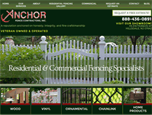 Tablet Screenshot of anchorfencecontractors.com